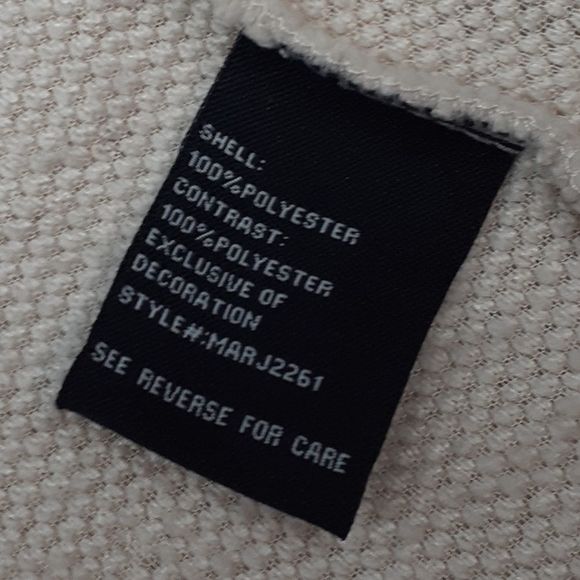 Boundless North Cream Oversized Sherpa Zip-Up Jacket Small NWOT - Picture 5 of 6